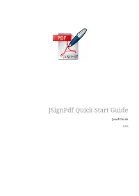 Jsignpdf Quick Start Guide