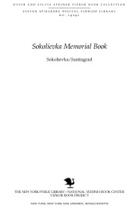 Sokolievka/Justingrad : a Century of Struggle and Suffering in A