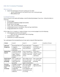 CSCI 311 Functional Prototype