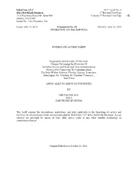 Deltacom, LLC FCC Tariff No. 5 D/B/A Earthlink Business 3Rd Revised