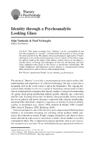 Identity Through a Psychoanalytic Looking Glass