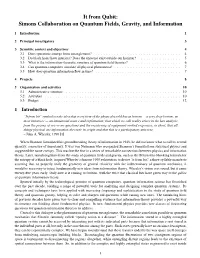 It from Qubit: Simons Collaboration on Quantum Fields, Gravity, and Information