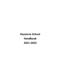 Keystone School Handbook 2020-2021
