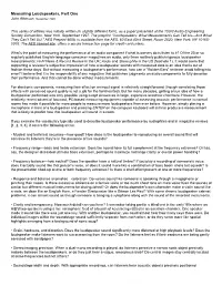 Measuring Loudspeakers, Part One John Atkinson, November 1998