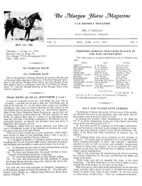 T&E ^Morgan Jforse &lt;Jmagazine