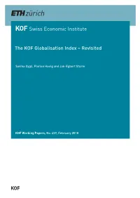 The KOF Globalisation Index – Revisited