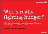 Why the World Is Going Backwards on the UN Goal to Halve Hunger and What Can Be Done
