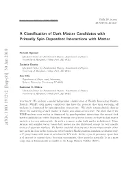 Arxiv:1003.1912V2 [Hep-Ph] 30 Jun 2010 Fermion and Complex Vector Boson Dark Matter Are Also Disfavored, Except for Very Speciﬁc Choices of Quantum Numbers