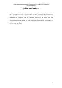 Copyright Statement
