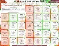 Curbside June Menu 2021