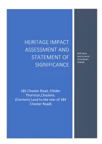 Heritage Impact Assessment and Statement Of