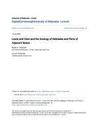 Lewis and Clark and the Geology of Nebraska and Parts of Adjacent States