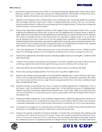 NPU POLICIES NPU-A Policies