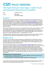 Sutton Trust and Education Endowment Foundation