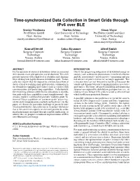 Time-Synchronized Data Collection in Smart Grids Through Ipv6 Over