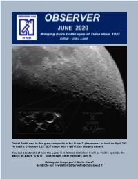 Daniel Smith Sent in This Great Composite of the Lunar X Phenomena He Took on April 29Th He Used a Celestron 9.25” SCT Scope with a Qhy183m Imaging Camera