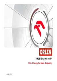 ORLEN Group Presentation ORLEN