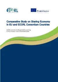 Comparative Study on Sharing Economy in EU and ECORL Consortium Countries