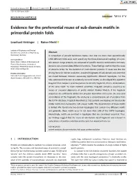 Evidence for the Preferential Reuse of Sub‐Domain Motifs in Primordial Protein Folds