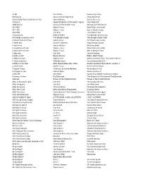 In Alpha Song Titles.Xlsx