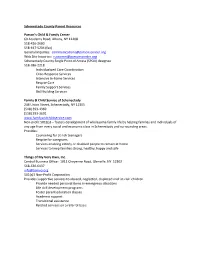 Schenectady County Parent Resources Parson's Child & Family