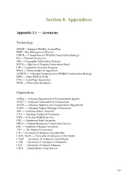 Section 8. Appendices