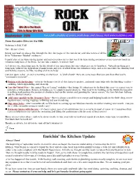September 2019 for a Full Schedule of Events, Workshops and Classes, Visit from Executive Director Stu Mills