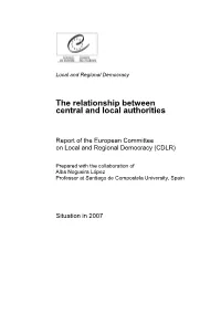The Relationship Between Central and Local Authorities
