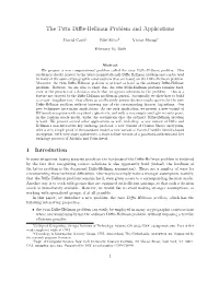 The Twin Diffie-Hellman Problem and Applications