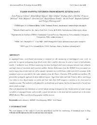Flood Mapping Inferred from Remote Sensing Data