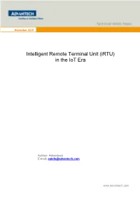 Intelligent Remote Terminal Unit (Irtu) in the Iot Era