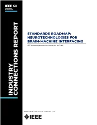 NEUROTECHNOLOGIES for BRAIN-MACHINE INTERFACING IEEE SA Industry Connections Activity No