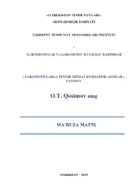 O.T. Qosimov Ning