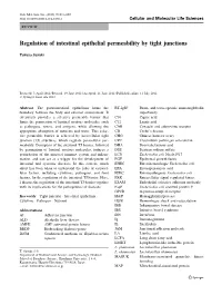 Regulation of Intestinal Epithelial Permeability by Tight Junctions