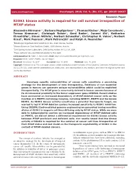 RIOK1 Kinase Activity Is Required for Cell Survival Irrespective of MTAP Status