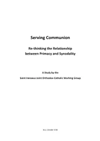 Serving Communion