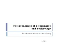 The Economics of E-Commerce and Technology