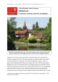 Whitchurch (June 2019) • © VCH Oxfordshire • Intro