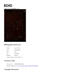 Bibliographic Information Permanent URL Copyright Information