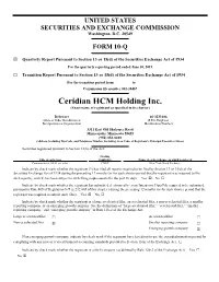 Ceridian HCM Holding Inc. (Exact Name of Registrant As Specified in Its Charter)