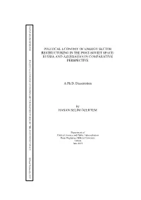 Political Economy of Energy Sector Restructuring in the Post-Soviet Space: Russia and Azerbaijan in Comparative Perspective