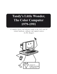 Tandy's Little Wonder, the Color Computer 1979-1991