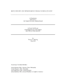 Being Thought and Thinking Being in Hegel's Science of Logic