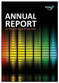For the Year Ended 30 June 2012 TABLE of CONTENTS