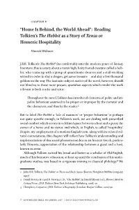 Reading Tolkien's the Hobbit As a Story of Xenia Or Homeric Hospitality