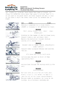 Script Three Wallace and Gromit: the Wrong Trousers the Great Train Chase