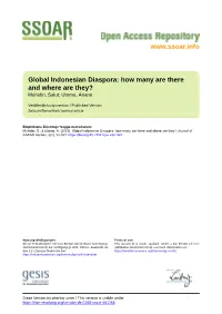 Global Indonesian Diaspora: How Many Are There and Where Are They? Muhidin, Salut; Utomo, Ariane