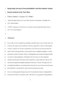 Hazard Analysis in the Tien Shan
