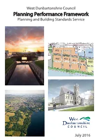 Planning Performance Framework Planning and Building Standards Service