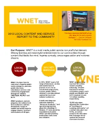 WNET Local-Content-And-Service-Report
